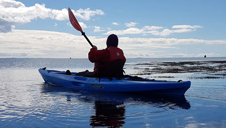 Kajaktur fra elv til kyst - aktiviteter i Island med ISLANDSREJSER