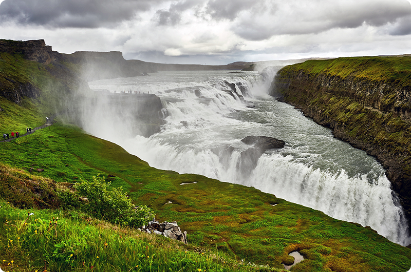 Gullfoss og rejser til Island - kør-selv ferie og bilferie med ISLANDSREJSER
