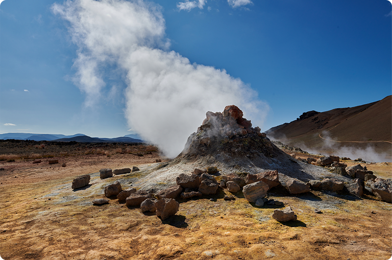 Myvatn og Namaskard og rejser til Island - kør-selv ferie og bilferie med ISLANDSREJSER