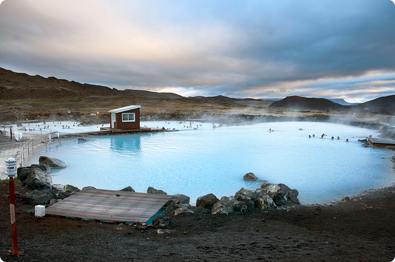 Myvatn Nature Bath og rejser til Island - kør-selv ferie og bilferie med ISLANDSREJSER
